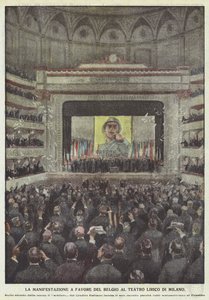 O evento em favor da Bélgica no Teatro Lirico Di Milano